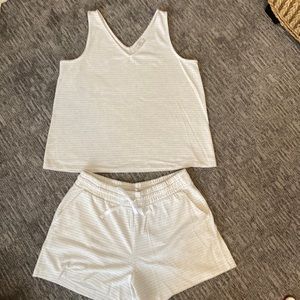 Loft outlet shorts and tank set